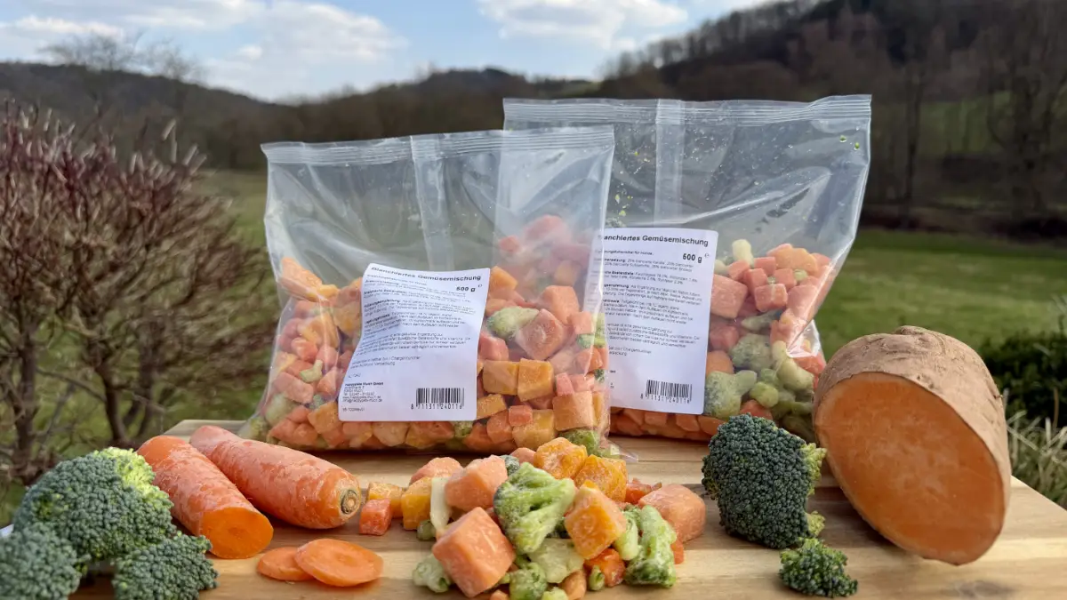 BARF Frostfutter Blanchierter Gemüse-Mix