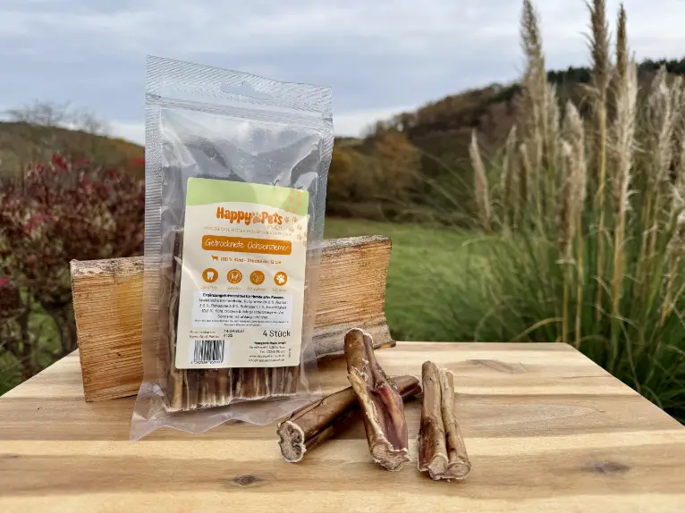 Getrocknete Ochsenziemer, 4 Stück ca. 12 cm