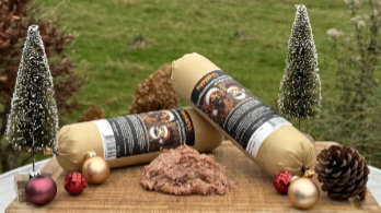 BARF Frostfutter Weihnachtswurst